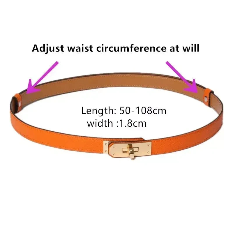 Women's High Quality Leather 1.8cm Designered Women Belts Buckle Dress Jeans Trench Waistband Belt for women party